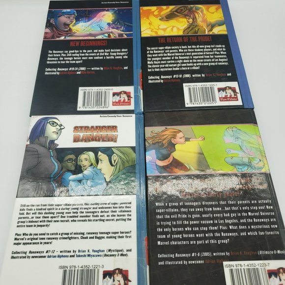 RUNAWAYS Vol 2,4,6, and 7 Graphic Novels Lot of 4 Hardcovers Joss Whedon Ex-Libr - Picture 8 of 8